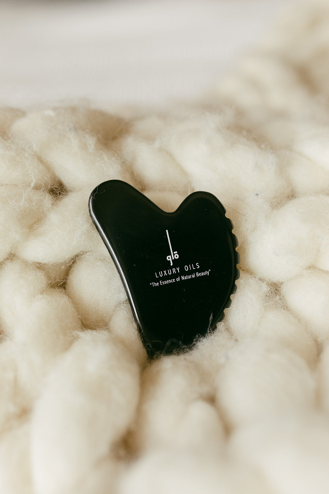 Gua Sha Stone Black Obsidian Ridge